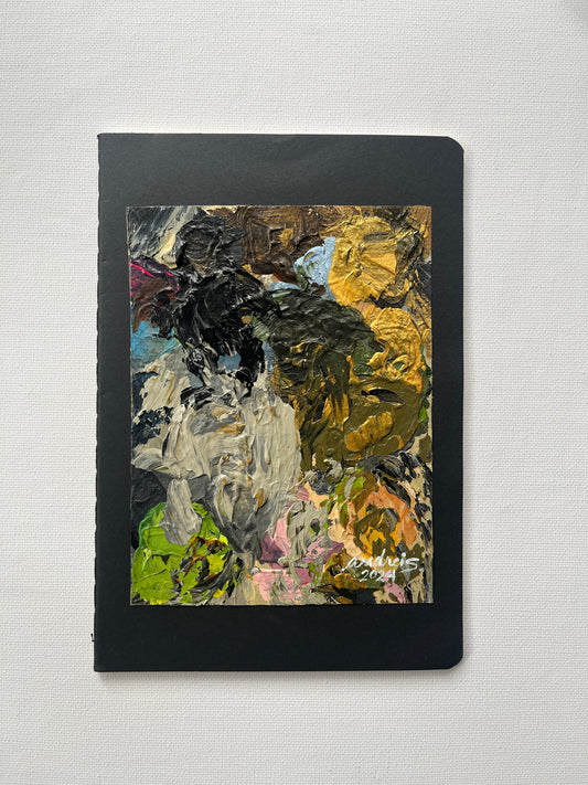 (Sale) "Palette Project" Abstract Painting on a Journal 1